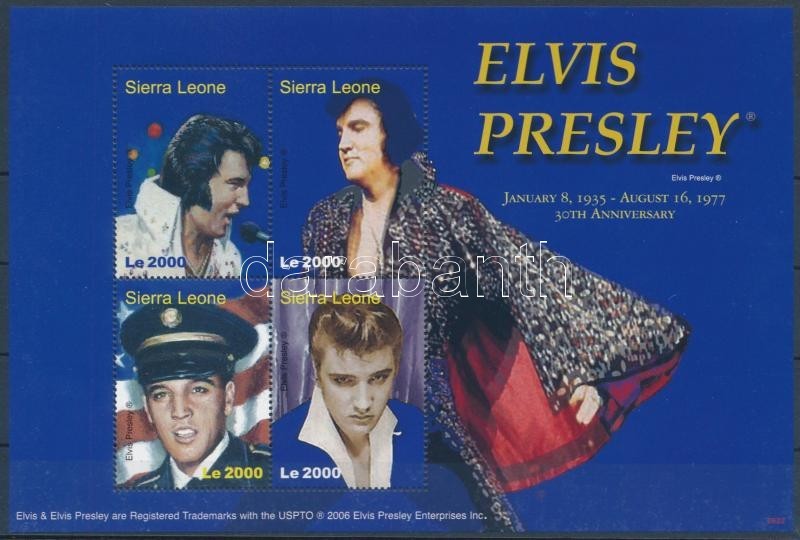 ** 2006 Elvis Presley Kisív Mi 4947-4950 - Sonstige & Ohne Zuordnung