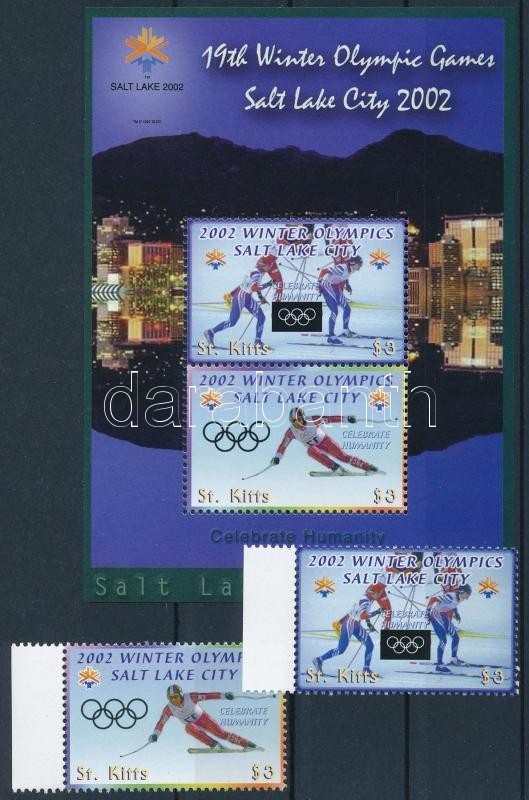 ** 2002 Téli Olimpia: Salt Lake City ívszéli Sor Mi 670-671 + Blokk Mi 42 - Other & Unclassified