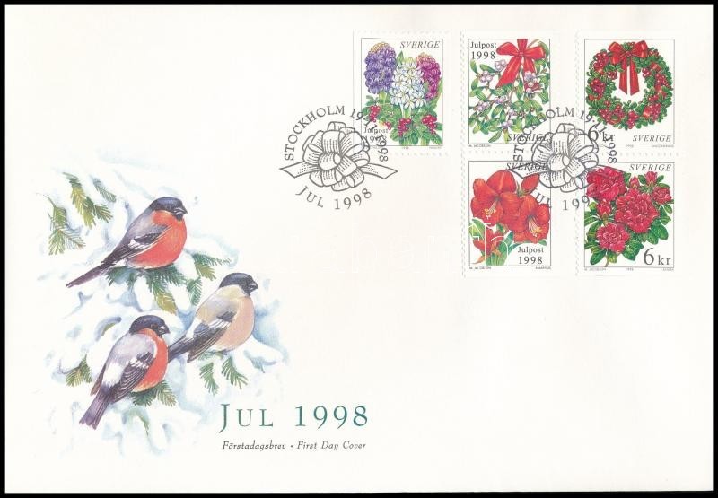 1998 Karácsony Sor Mi 2084-2088 FDC-n - Sonstige & Ohne Zuordnung