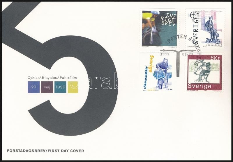 1999 Kerékpár Sor Mi 2118-2121 FDC-n - Sonstige & Ohne Zuordnung