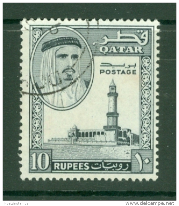 Qatar: 1961   Shaikh Ali Al-Thani    SG37   10R    Used - Qatar