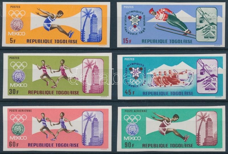 ** 1967 Nyári Olimpia, Mexikó Sor Mi 626-631 B - Sonstige & Ohne Zuordnung