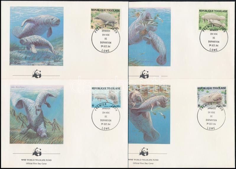 1984 Lamantin Sor 4 Db FDC-n Mi 1763-1766 - Sonstige & Ohne Zuordnung