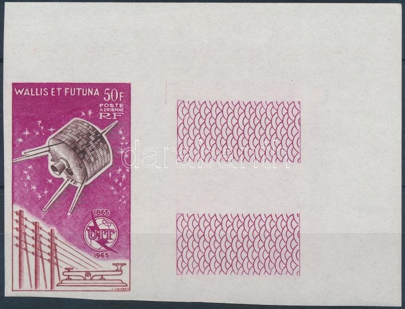 ** 1965 100 éves A Nemzetközi Távközlési Unió Mi 207 ívsarki Jobb Oldali üres Mezős Vágott Bélyeg / Corner Imperforate S - Sonstige & Ohne Zuordnung