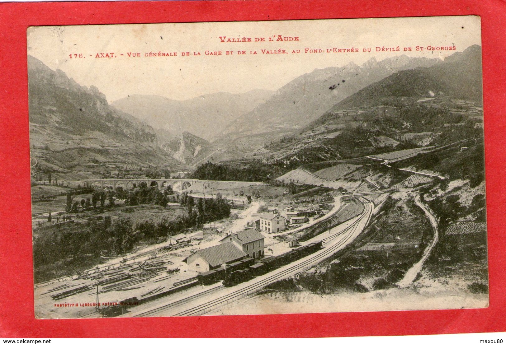 AXAT - Vue Générale De La Gare ....1907 - - Axat