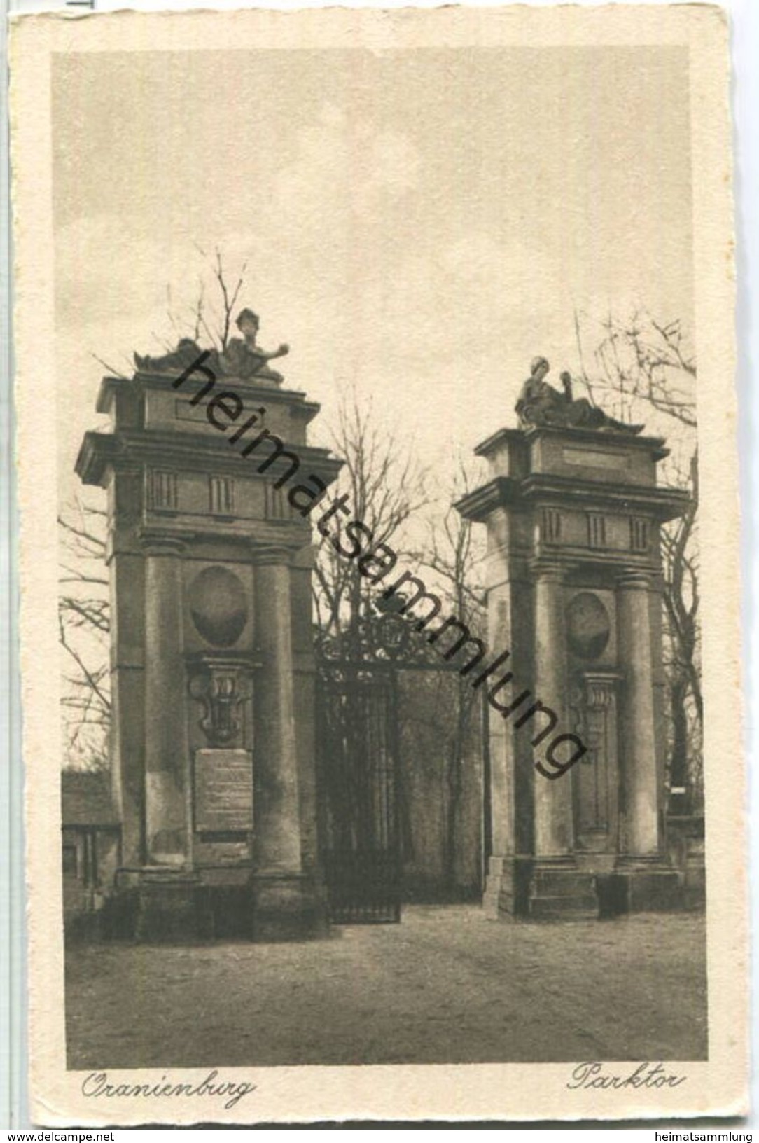 Oranienburg - Eingangstor Zum Schlosspark - Verlag Franz Torner Oranienburg - Oranienburg