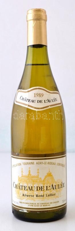 1989 Chäteau De L'aulée Fehérbor, Bontatlan, 0,75 L - Sonstige & Ohne Zuordnung