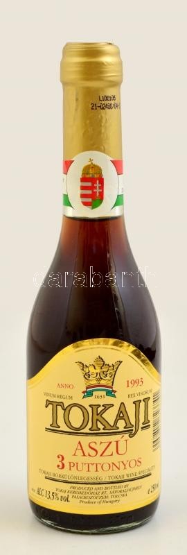 1993  Tokaji Aszú, 3 Puttonyos, Bontatlan Palackban, 250 Ml - Sonstige & Ohne Zuordnung