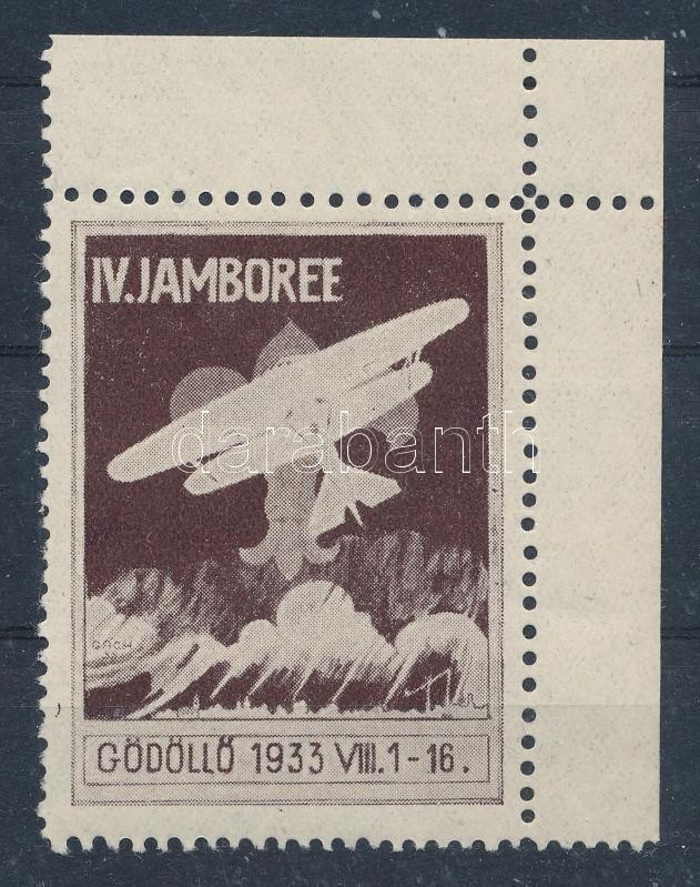 1933 IV. Cserkész Jamboree, Gödöllő Barna Levélzáró - Ohne Zuordnung
