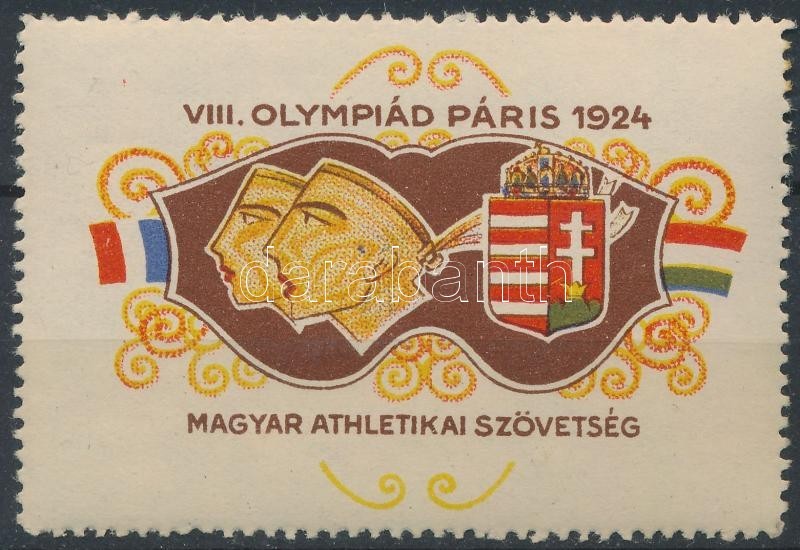 ** 1924 A Párizsi Olimpiára Kiadott Magyar Levélzáró - Ohne Zuordnung
