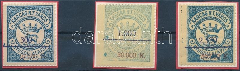 1925 Karcag R.T.V. Okirati 3 Klf Illetékbélyeg (3.900) - Non Classés