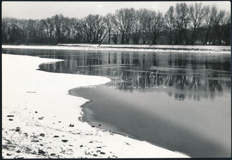 Cca 1973 Vizes Tájak, Gebhardt György (1910-1993) Budapesti Fotóművész Hagyatékából 2 Db Vintage Fénykép, Jelzés Nélkül, - Sonstige & Ohne Zuordnung