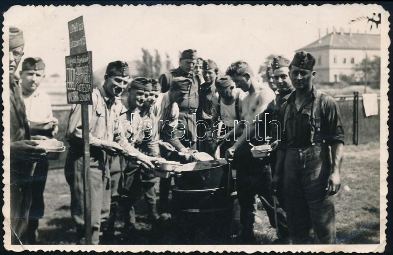 Cca 1940 Katonai Gulyáságyú, Fotólap, 9x14 Cm - Sonstige & Ohne Zuordnung