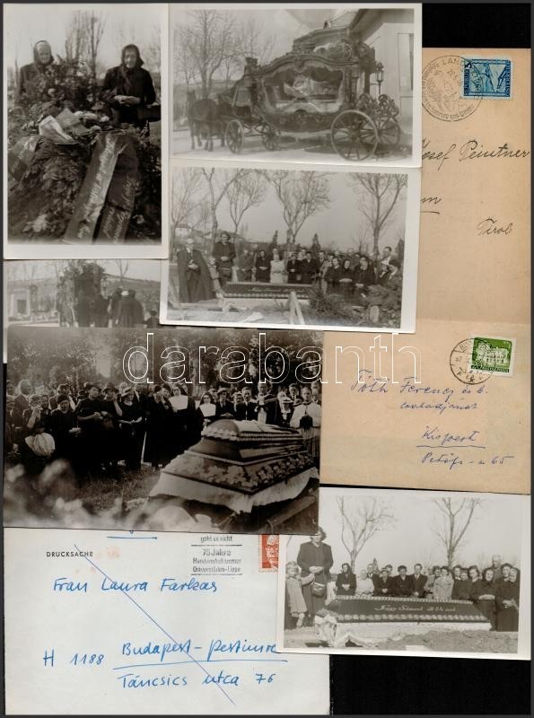 1916-1962 Temetkezéssel Kapcsolatos Iratok (számlák, Fotók, Halotti értesítők) - Ohne Zuordnung
