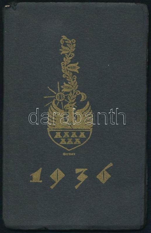 1936 Szegedi Kis Kalendárium, Buday György Illusztrációival, 11x7 Cm - Ohne Zuordnung