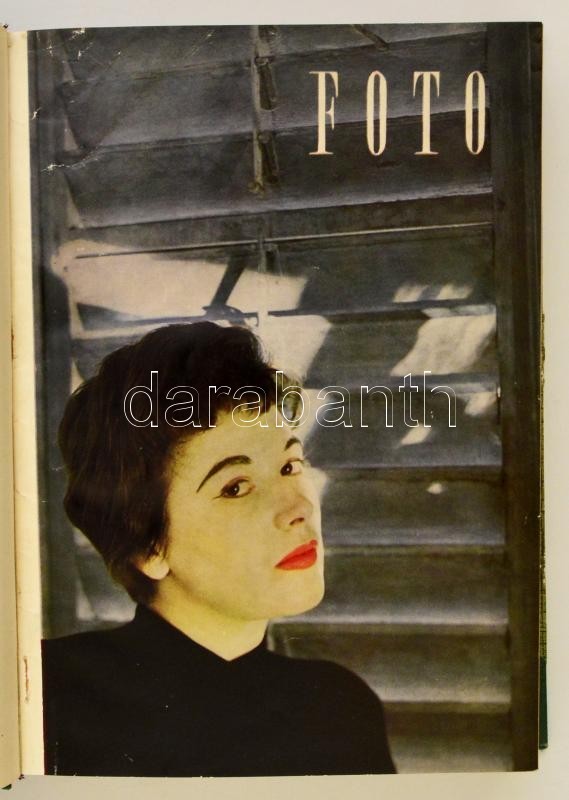 1958 Foto Magazin V. Teljes évfolyama, Egybekötve, Félvászon Kötésben - Ohne Zuordnung