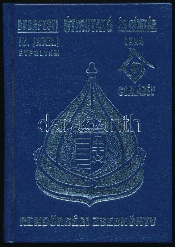 1994 Budapesti útmutató és Címtár, Rendőrségi Zsebkönyv, IV. (XXX.) évfolyam. Bp., Útmutató Kiadó. Kiadói Műbőr-kötés. J - Ohne Zuordnung