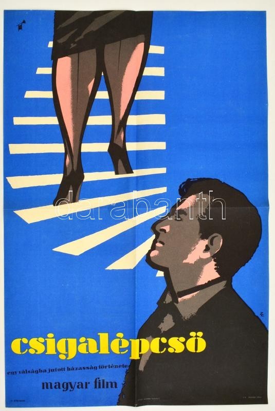 Cca 1980 Csigalépcső Magyar Film Plakátja 40x60 Cm - Sonstige & Ohne Zuordnung