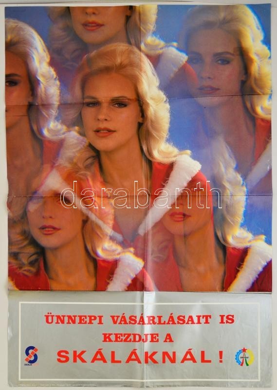 Cca 1985  Skála, ünnepi Vásár Plakátja. Hajtogatva 60x100 Cm - Sonstige & Ohne Zuordnung