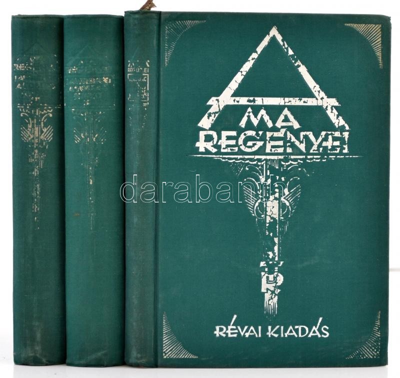 A Ma Regénye Sorozat 3 Könyve: DH. Lawrence: A Tollas Kígyó I-II.; Mauriac: A Méregkeverő. Bp., én. Révai. Festett Egész - Ohne Zuordnung