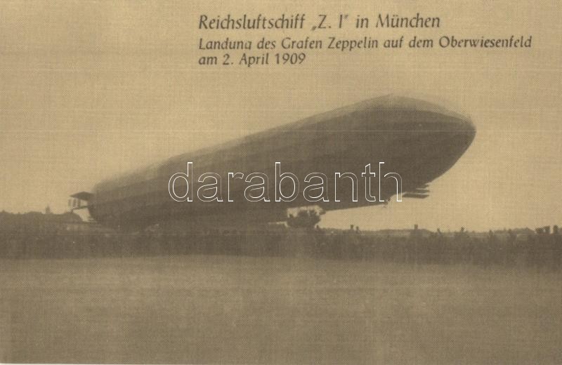 ** 5 Db MODERN Reprint Léghajós Motívumlap / 5 Modern Reprint Airships Motive Postcards - Ohne Zuordnung