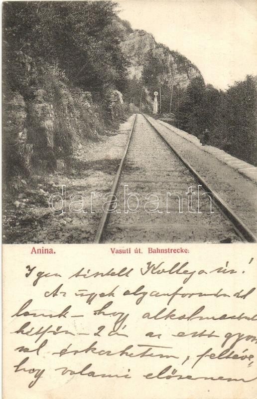 T2/T3 Anina, Stájerlakanina, Steierdorf; Bahnstrecke / Vasúti út, Hollschütz F. Kiadása / Railway Road (EK) - Ohne Zuordnung