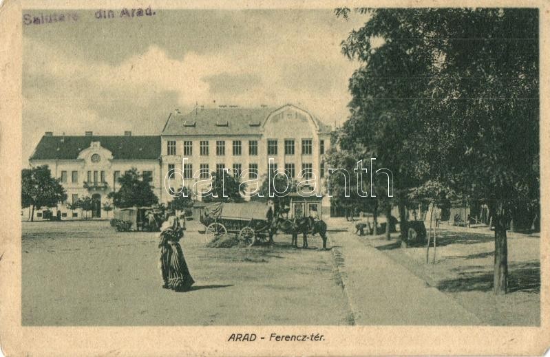 T4 Arad, Ferenc Tér, Piaci árusok. Kerpel Izsó Kiadása / Square, Market Vendors (EM) - Ohne Zuordnung