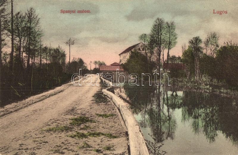 T2/T3 Lugos, Lugoj; Utca, Spanyol Malom. Nagel Sándor Kiadása / Street View With Spanish Mill (EK) - Ohne Zuordnung