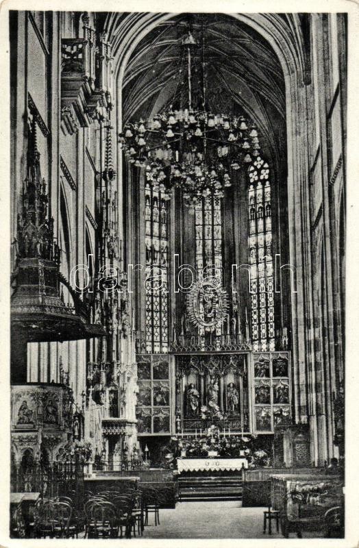 * T2 Kassa, Kosice;  Dóm, Belső / Dom Interior '1938 Kassa Visszatért' So. Stpl - Ohne Zuordnung