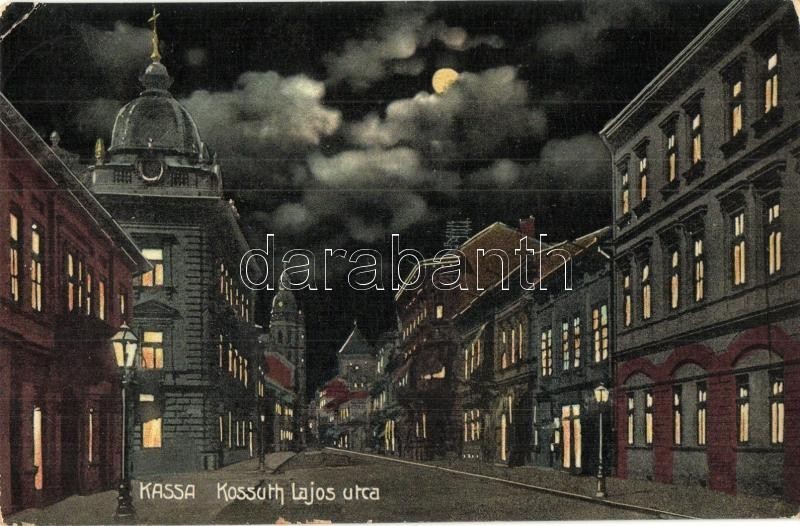 T2 Kassa, Kosice; Kossuth Lajos Utca Este / Street View At Night - Ohne Zuordnung