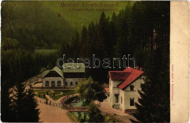 T3 Körmöcbánya, Kremnica; Zólyom-völgy, Vadászkürt Szálló, Ferenc József Nyaraló / Valley, Hotel, Villa (EB) - Ohne Zuordnung