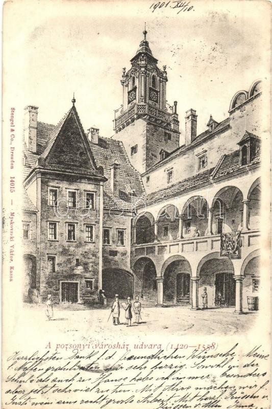 T2 Pozsony, Pressburg, Bratislava; Régi Városház Udvara / Old Town Hall's Courtyard - Ohne Zuordnung