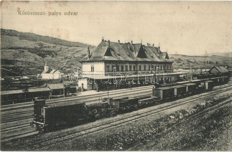 ** T2/T3 Kőrösmező, Jaszinya, Yasinia; Vasútállomás Vagonokkal / Bahnhof / Railway Station With Wagons (fl) - Ohne Zuordnung