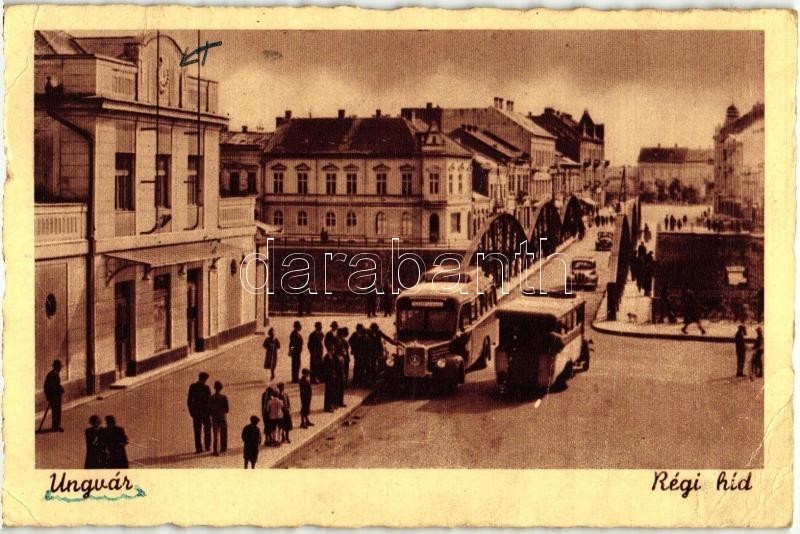 T3 Ungvár, Uzshorod, Uzhorod; Régi Híd / Bridge (fa) - Ohne Zuordnung