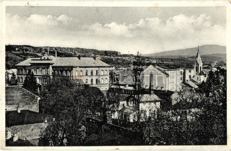 T2/T3 Ungvár, Uzhorod; Celkovy Pohled St. Reální Gymnázium / Technical School 'Ungvár Visszatért' So. Stpl (fl) - Ohne Zuordnung