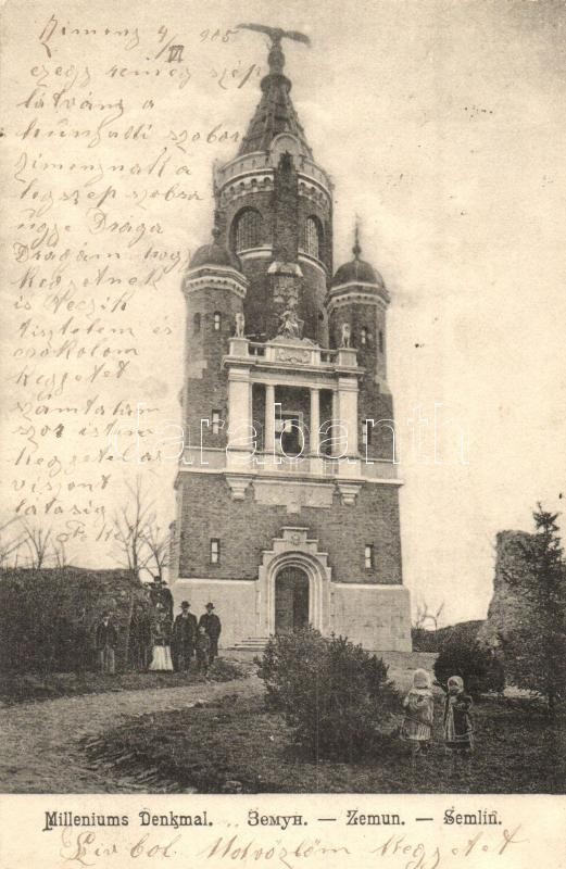 * T2 Zimony, Zemun, Semlin; Milleniums Denkmal / Milleniumi Emlékmű / Monument - Ohne Zuordnung