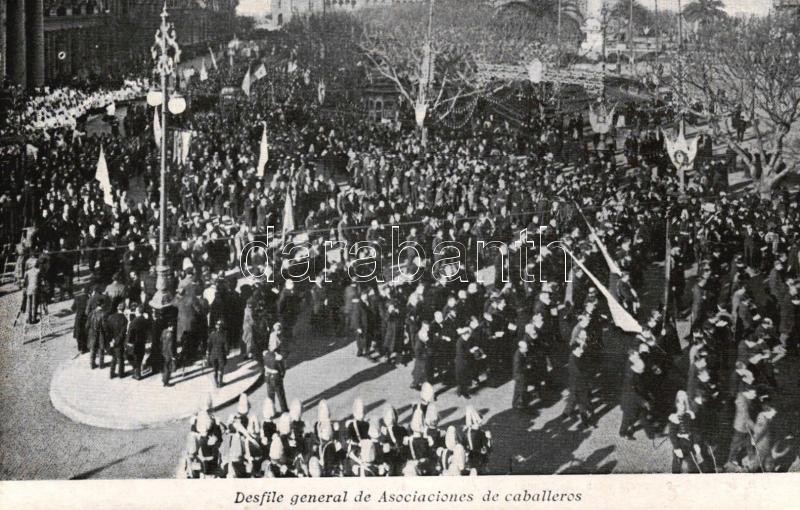 ** T2 1916 Buenos Aires, Desfile General De Asociaciones De Caballeros / National Eucharistic Congress, Parade Of The As - Ohne Zuordnung