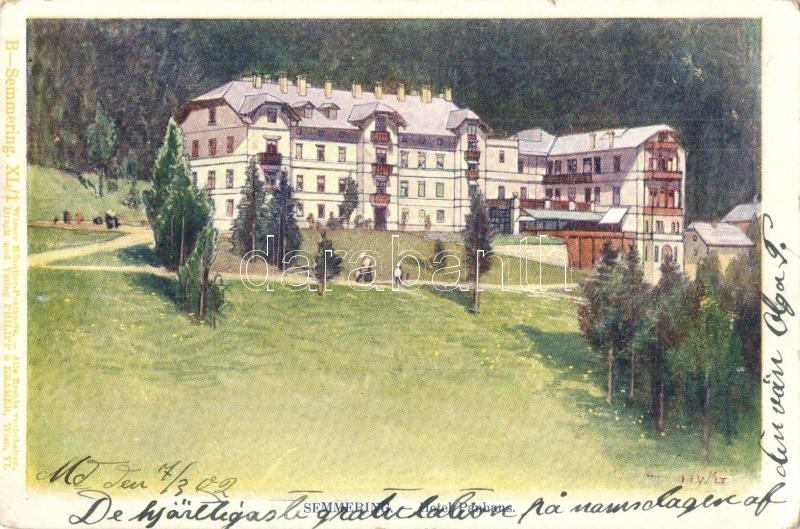 * T2/T3 Semmering, Hotel Panhans. XL/1. Wiener Künstler Postkarte Philipp & Kramer S: H. Wilt (EK) - Ohne Zuordnung