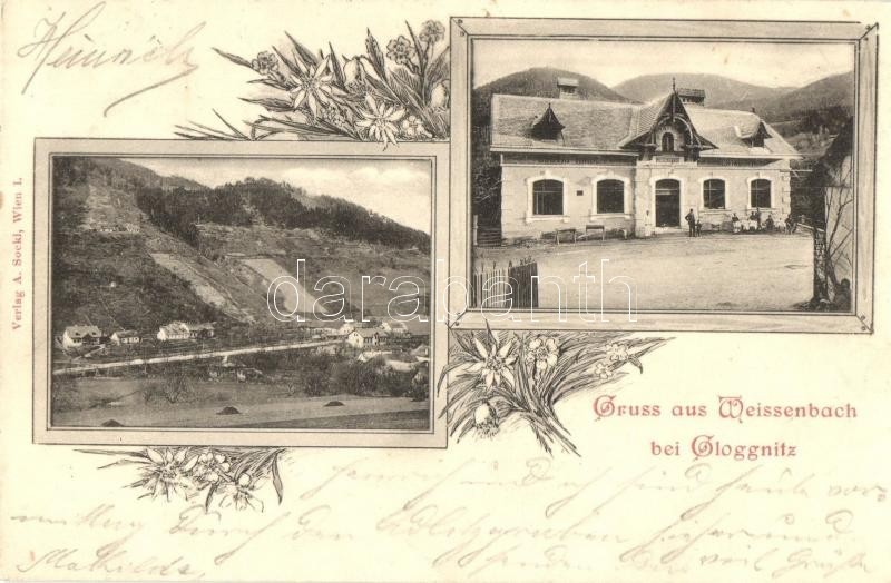 T2 Weissenbach Bei Gloggnitz, Wegererhof, Gustav Kaiser Restauration / Restaurant. Art Nouveau, Floral - Ohne Zuordnung