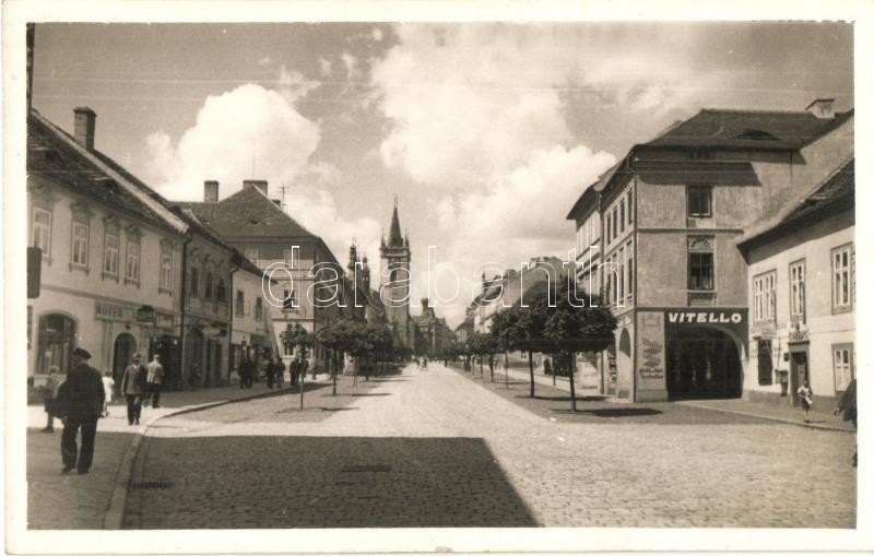 T2 Litomerice, Leitmeritz; Street View With Shops. Photo - Ohne Zuordnung