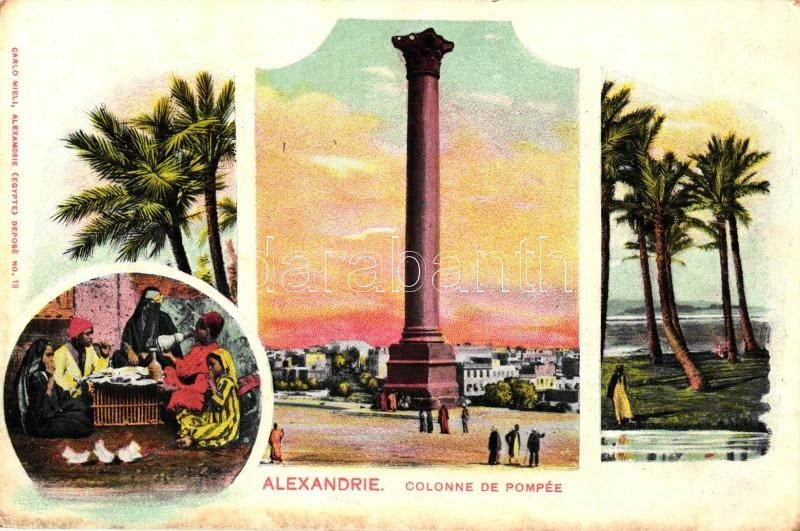 ** T3 Alexandria, Alexandrie; Colonne De Pompée, Folklore  (EB) - Ohne Zuordnung