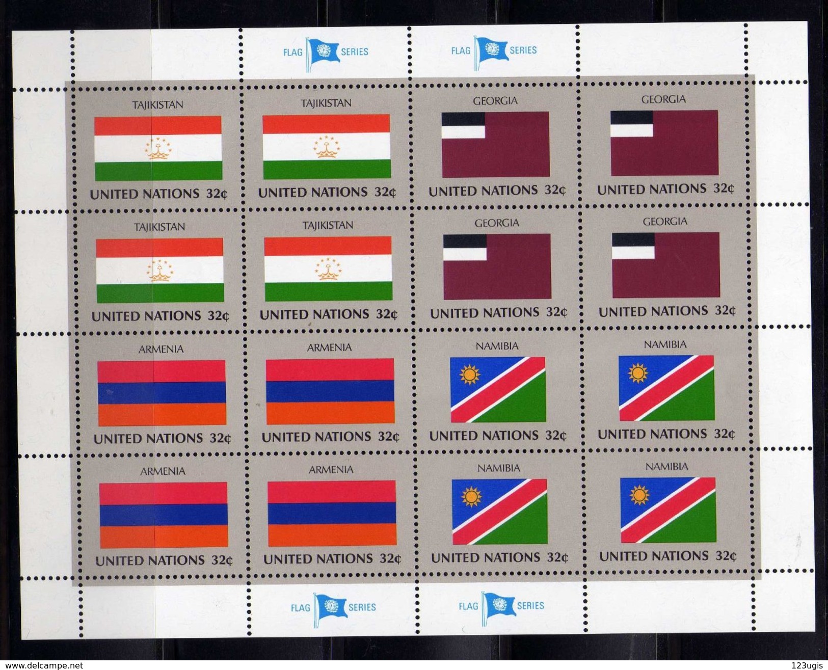 Vereinte Nationen/United Nations 1997 Mi 722-729 ** Kleinbogen Satz [091016KVI] - Used Stamps