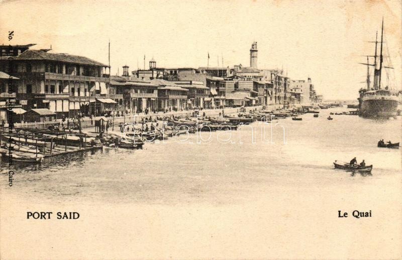 ** T2 Port Said, Quay, Steamship - Ohne Zuordnung