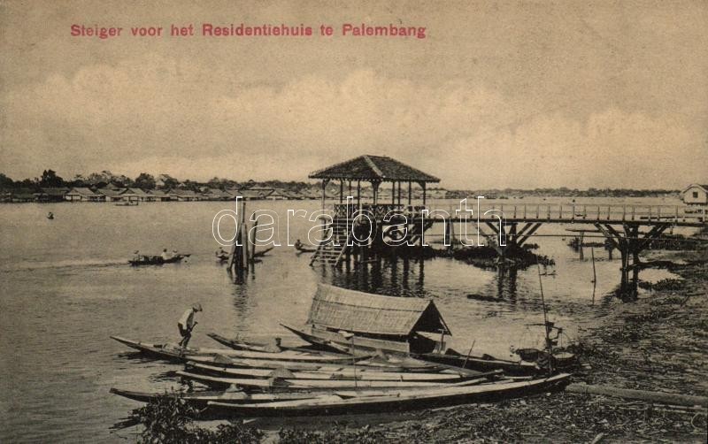 * T4 Palmebang, Steiger Voor Het Residentiehuis / Scaffolding For The Residential House, Boats (pinhole) - Ohne Zuordnung