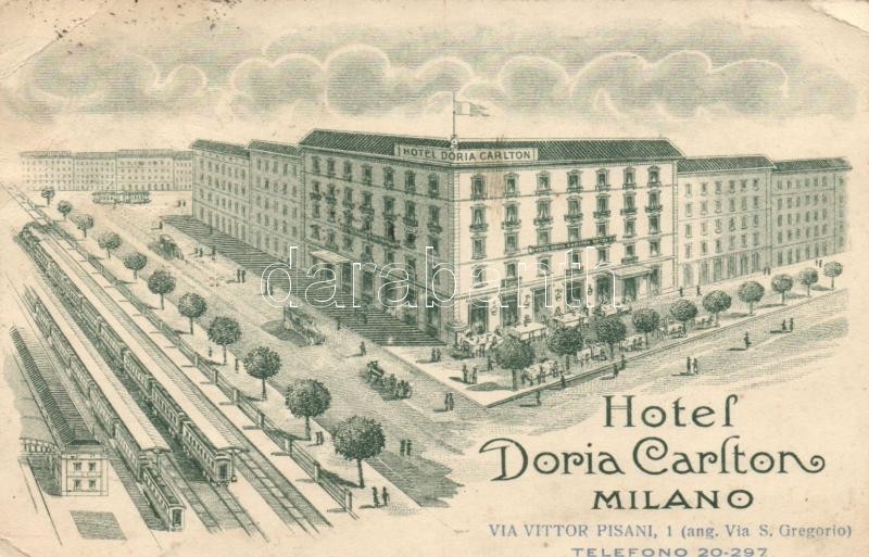 * T3 Milan, Milano; Hotel Doria Carlton, Via Vittor Pisani 1. / Hotel With Railway Station (Rb) - Ohne Zuordnung