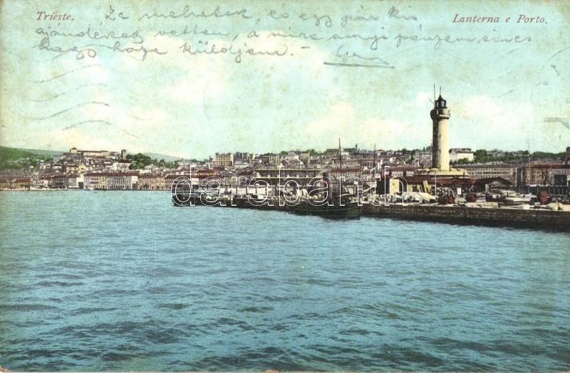 T2/T3 Trieste, Lanterna E Porto / Lighthouse And Port  (EK) - Ohne Zuordnung