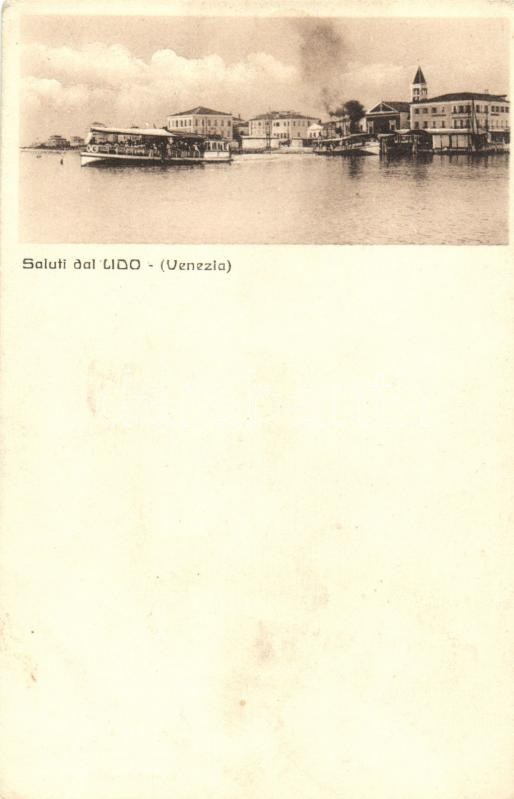 ** T2/T3 Venice, Venezia; Lido, Steamship (EK) - Ohne Zuordnung