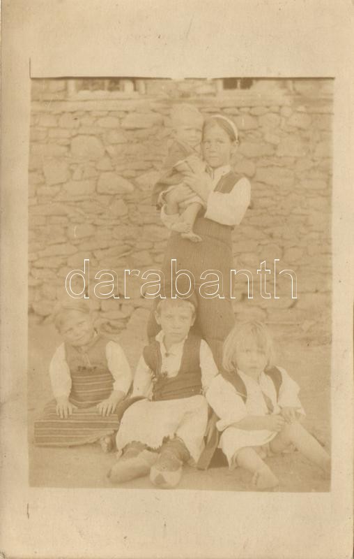 * T2 Bogovina, Group Of Children, Folklore, Photo - Non Classificati
