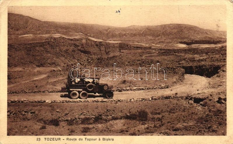 T2/T3 Tozeur, Road To Biskra, Automobile  (EK) - Ohne Zuordnung