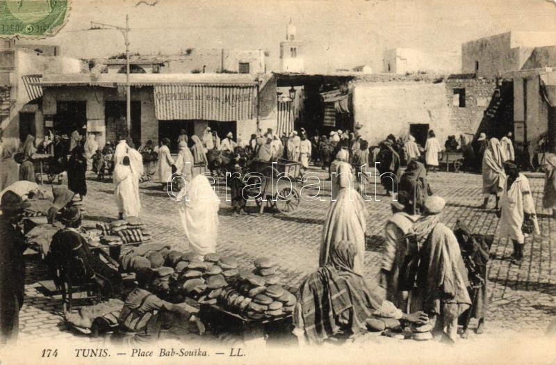 T2 Tunis, Place Bab-Souika / Square, Market - Ohne Zuordnung